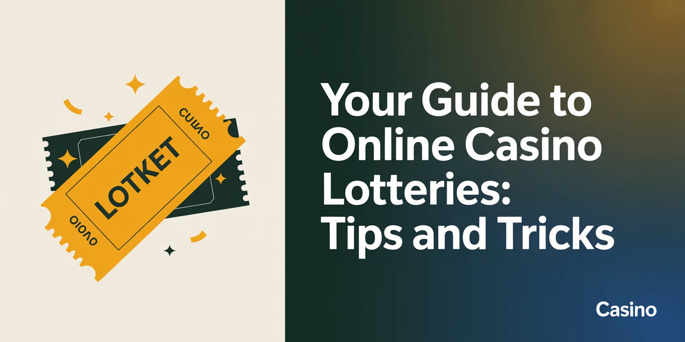 Your Guide to Online Casino Lotteries: Tips and Tricks