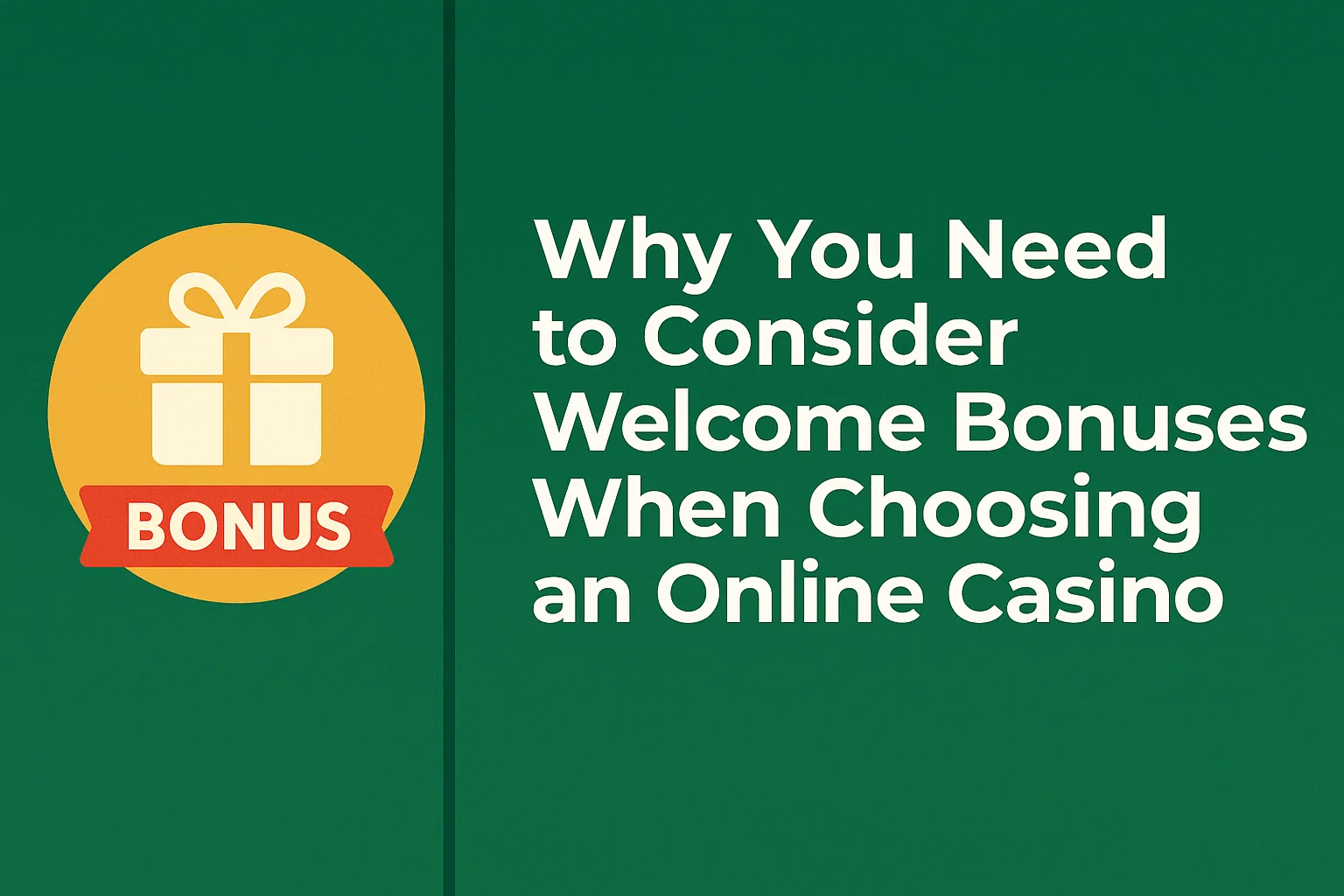 Why You Need to Consider Welcome Bonuses When Choosing an Online Casino