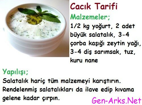 cacik -tarifi