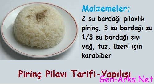 pirinc-pilavi - tarifi